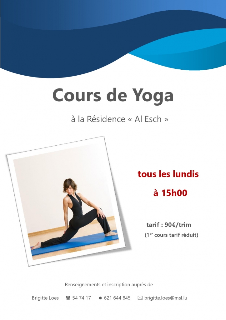 affiche_Cours de Yoga